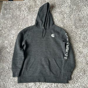 ‼️CLEARANCE‼️ Carhartt WOMEN'S RELAXED FIT MIDWEIGHT LOGO SLEEVE GRAPHIC HOODIE